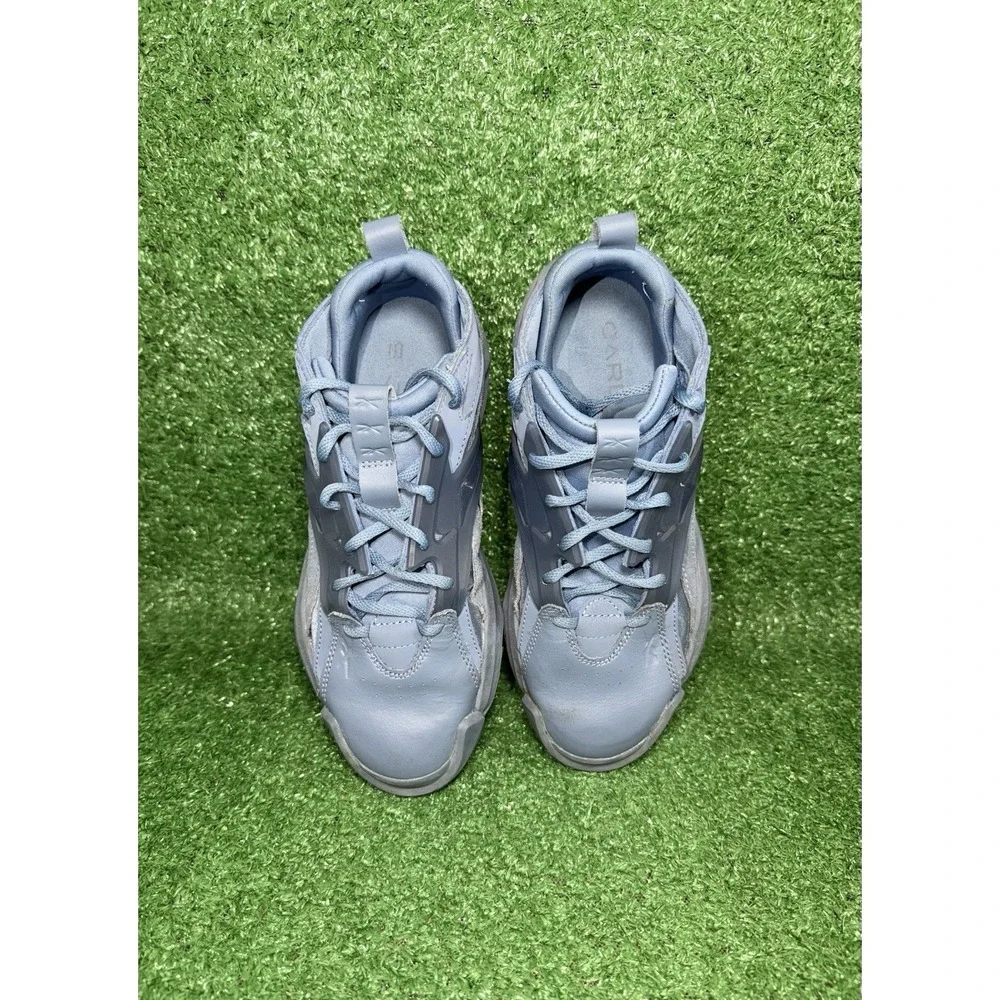 Reebok Cardi B Classic Leather Shoes Womens‎ Size 5.5 Mens 4 Blue Trail Sneakers
